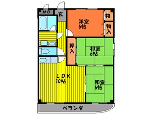 パストラル住道の物件間取画像